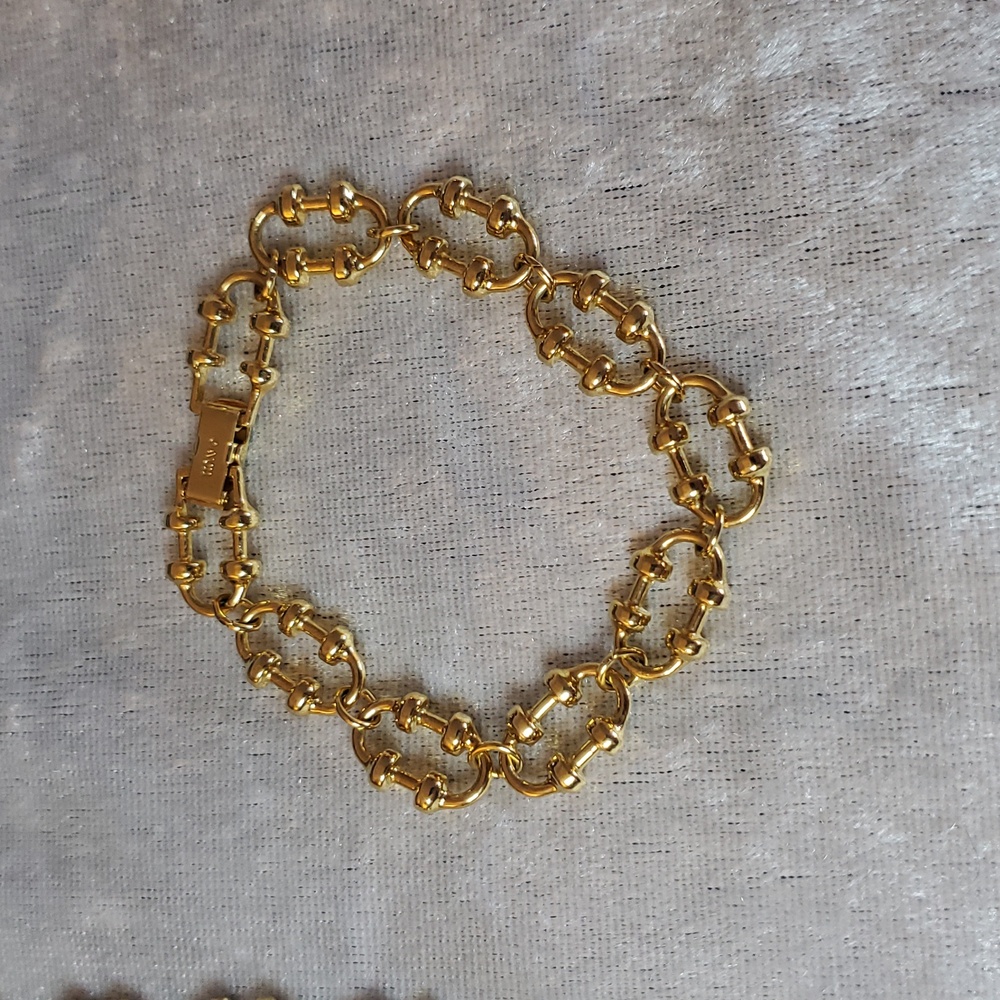 Vintage 1978 AVON Versitile Links Gold Chain Necklace and Bracelet Set - Picture 6 of 8